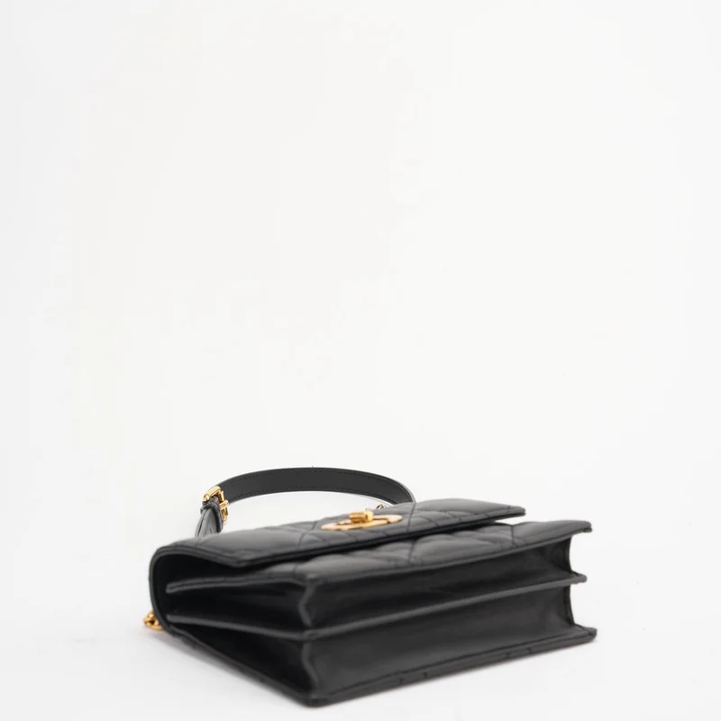 Christian Dior Schwarze Mini Miss Caro Tasche Lammleder 2023