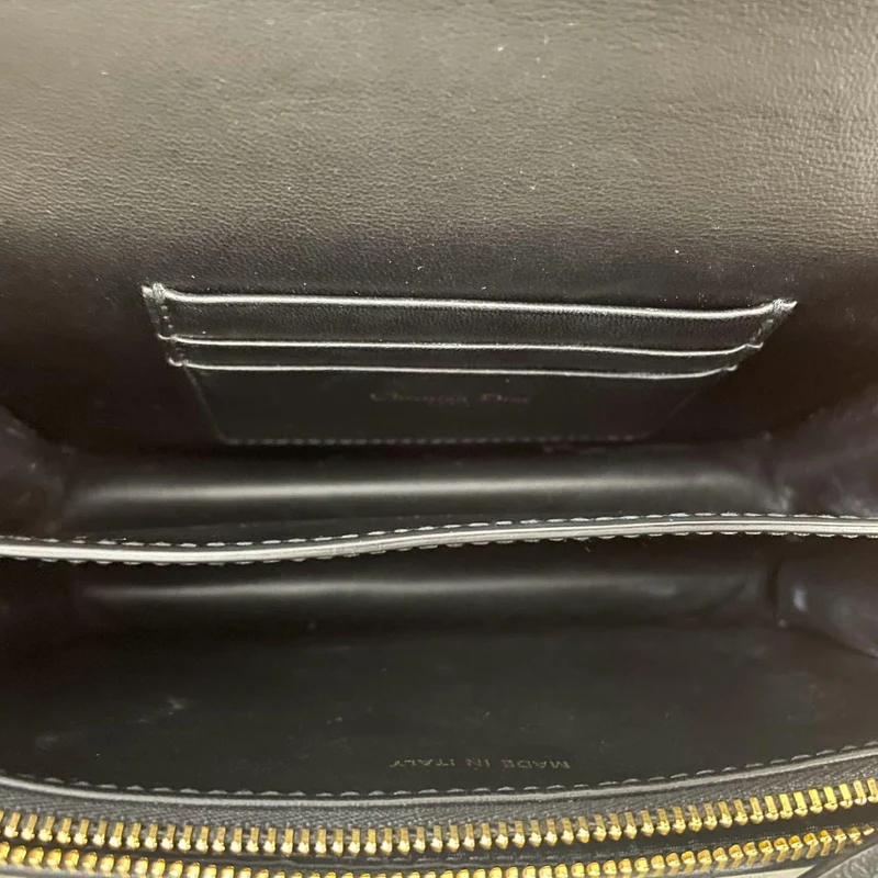 Christian Dior Schwarze Mini Miss Caro Tasche Lammleder 2023