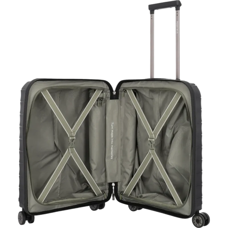 Travelite Mooby 4-Rollen-Handgepäcktrolley 55 cm -Schwarz