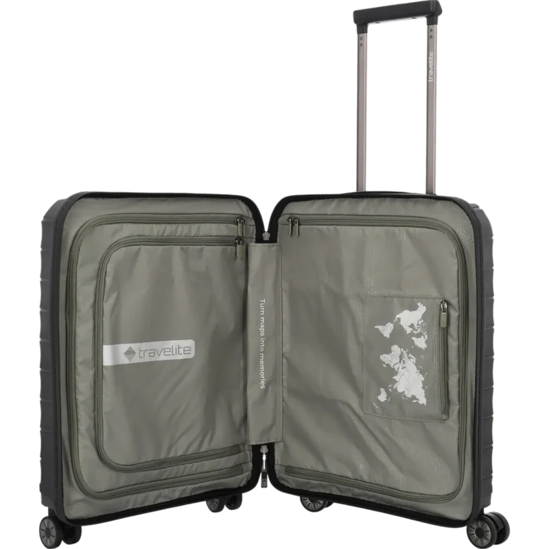 Travelite Mooby 4-Rollen-Handgepäcktrolley 55 cm -Schwarz