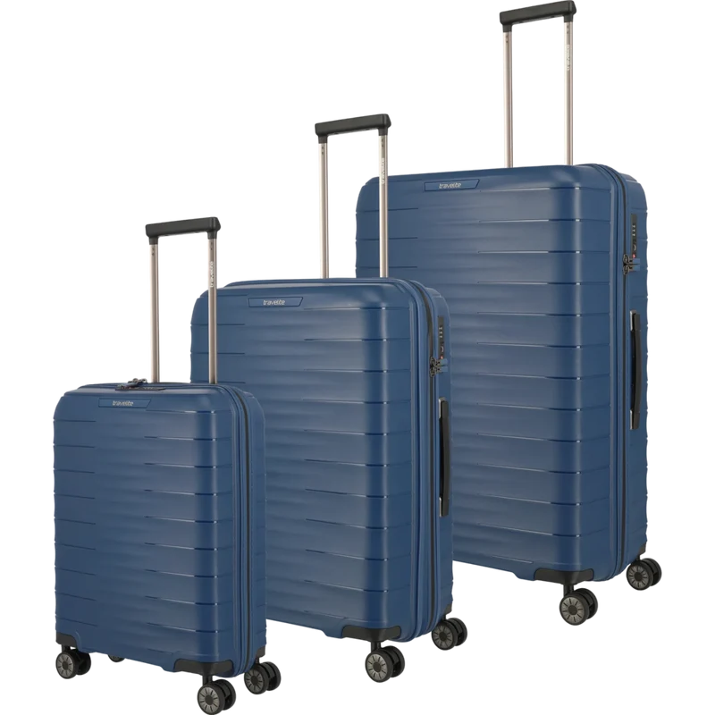 Travelite Mooby 4-Rollen-Kofferset 3tlg. L/M/S -Marine
