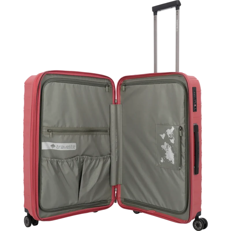 Travelite Mooby 4-Rollen-Kofferset 3tlg. L/M/S -Rot