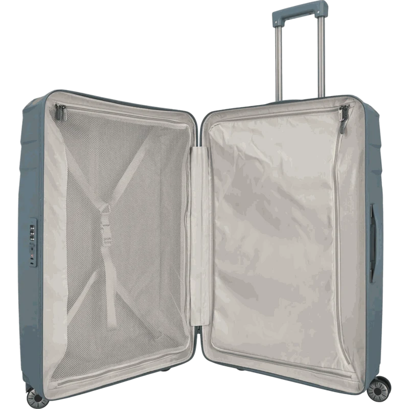 Travelite Elvaa 4-Rollen-Trolley L 76 cm -Blaugrau