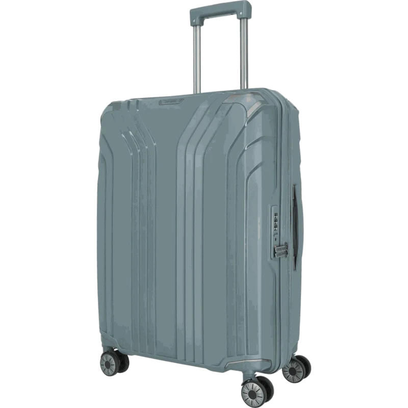 Travelite Elvaa 4-Rollen-Trolley M 66 cm -Blaugrau