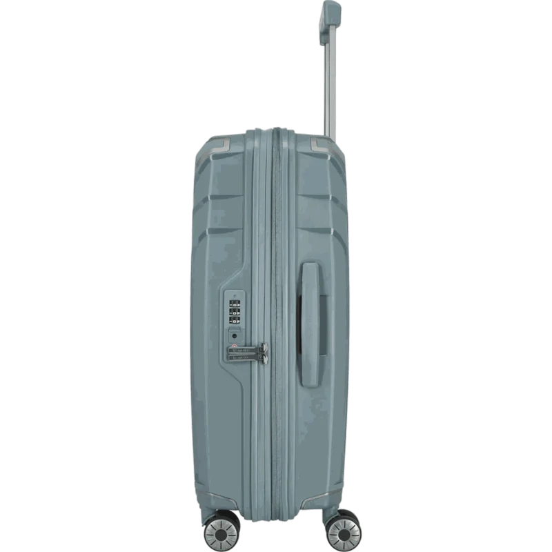 Travelite Elvaa 4-Rollen-Trolley M 66 cm -Blaugrau