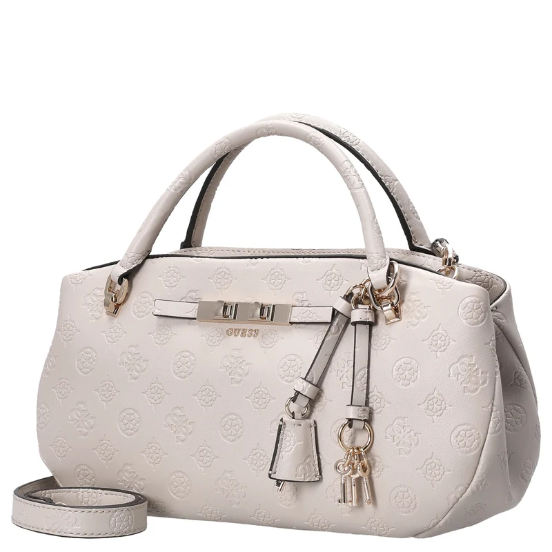 Guess Carmella 3 Comp Satchel - Henkeltasche 30 cm (bone logo)