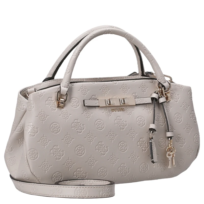 Guess Carmella 3 Comp Satchel - Henkeltasche 30 cm (bone logo)