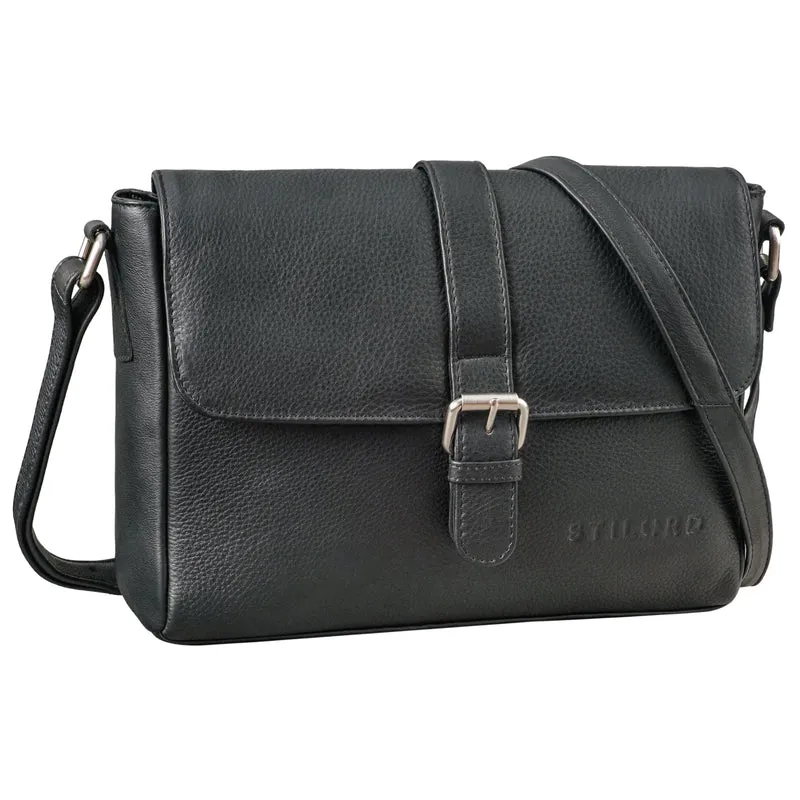 "Letizia" Leder Schultertasche Damen mittelgroß