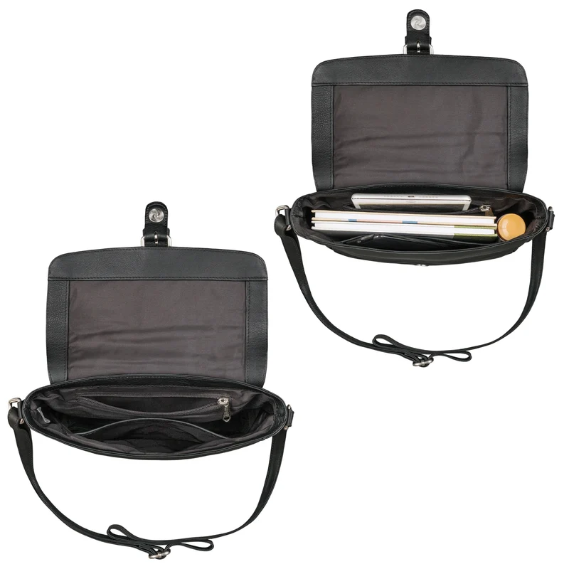 "Letizia" Leder Schultertasche Damen mittelgroß
