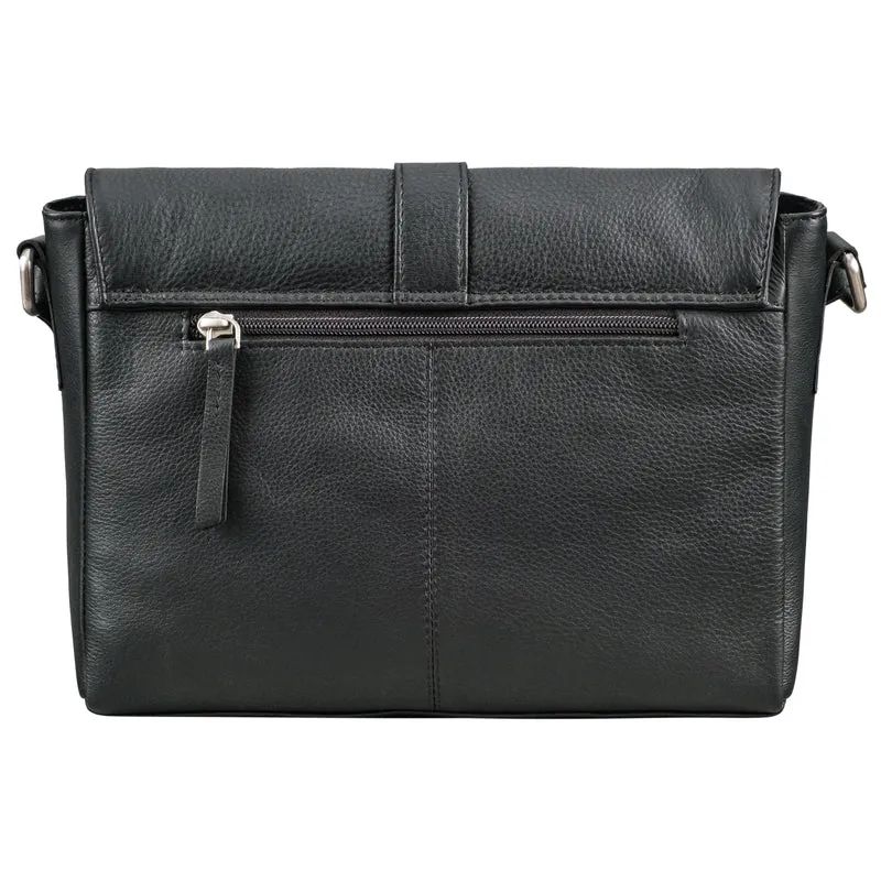 "Letizia" Leder Schultertasche Damen mittelgroß