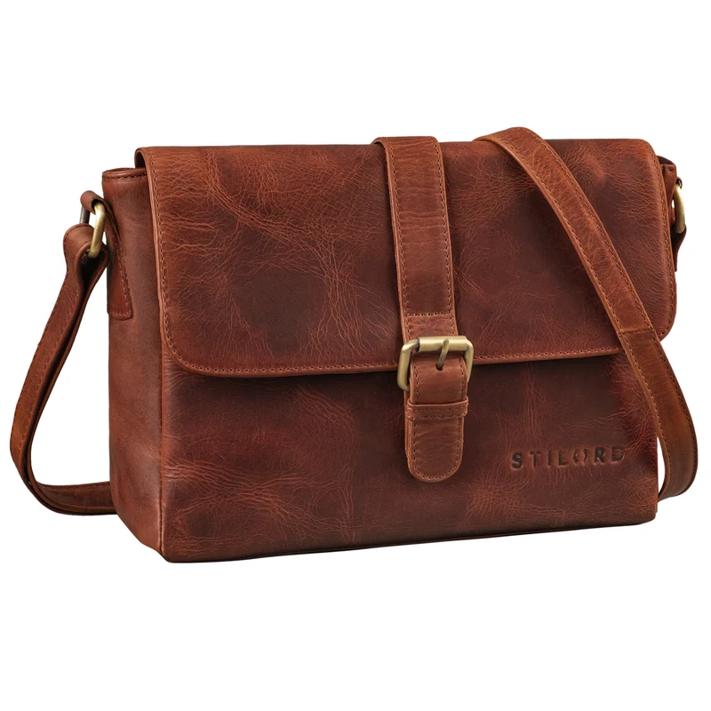 "Letizia" Leder Schultertasche Damen mittelgroß