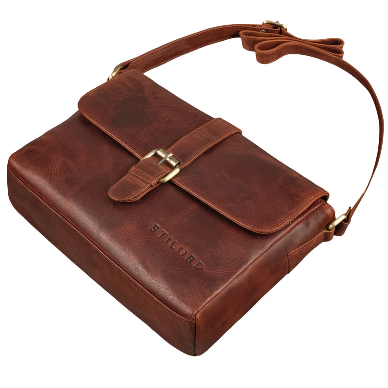 "Letizia" Leder Schultertasche Damen mittelgroß