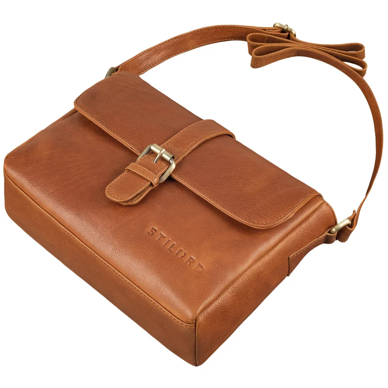 "Letizia" Leder Schultertasche Damen mittelgroß