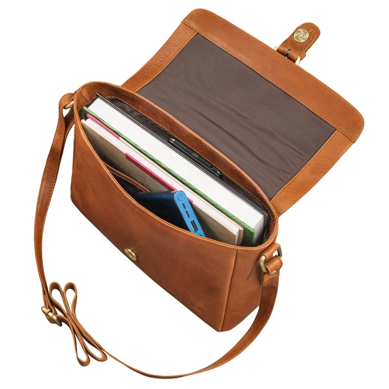 "Letizia" Leder Schultertasche Damen mittelgroß