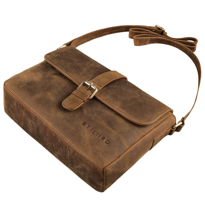 "Letizia" Leder Schultertasche Damen mittelgroß