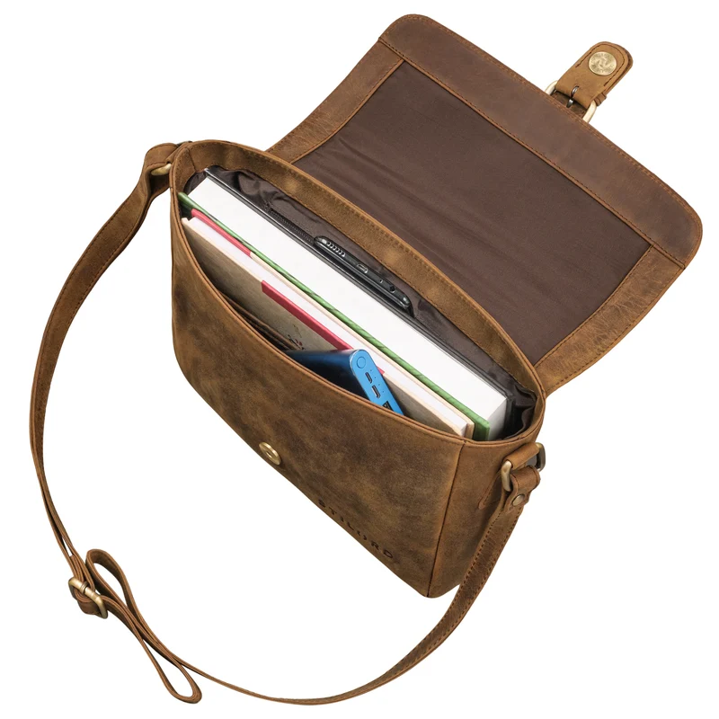 "Letizia" Leder Schultertasche Damen mittelgroß