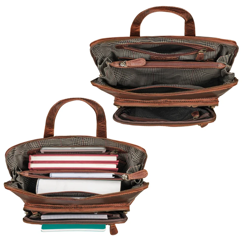 "Shyla" Eleganter Rucksack Damen Leder Vintage