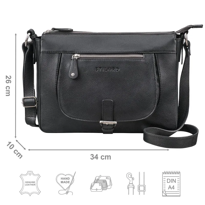 "Odette" Leder Handtasche Damen Umhängetasche
