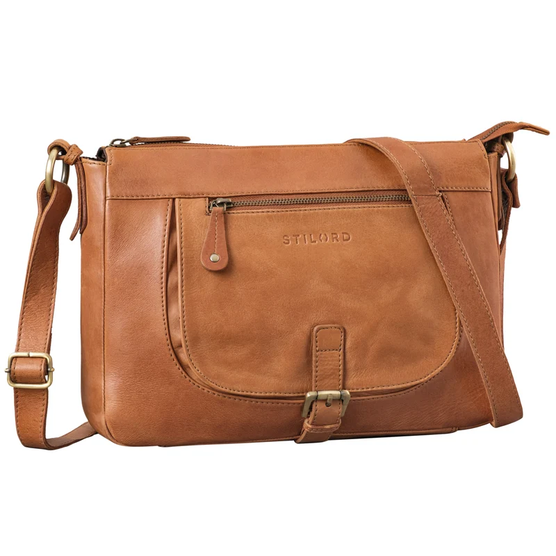 "Odette" Leder Handtasche Damen Umhängetasche