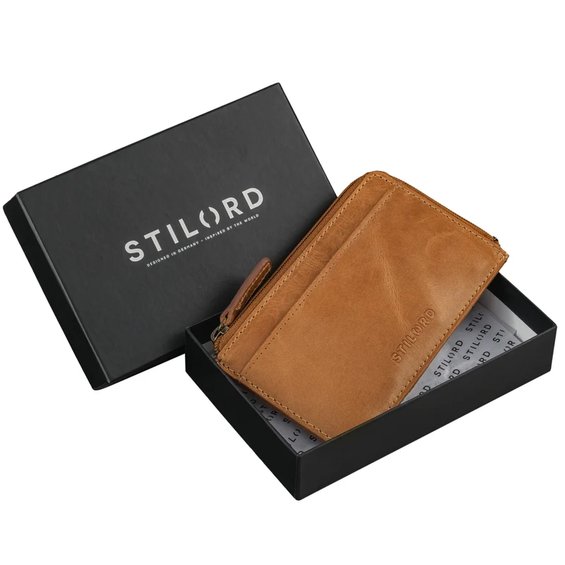 "Ano" 2 in 1 Leder Schlüsseltasche mit 6 Kartenfächern Münzfach