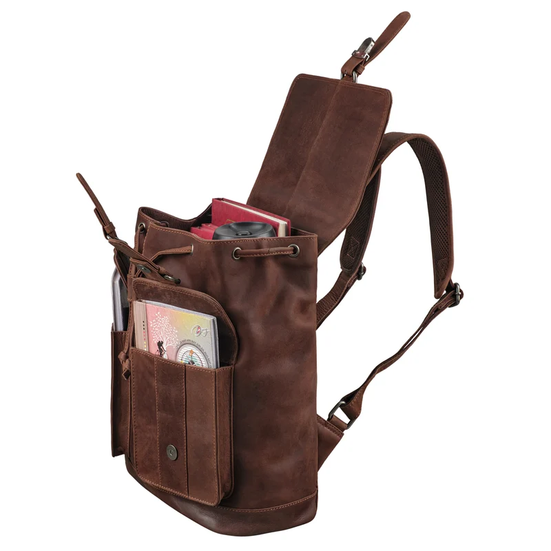"Dreamer" Vintage Leder Rucksack Herren Damen Groß
