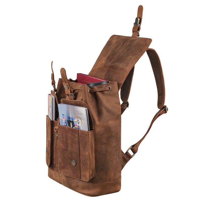 "Dreamer" Vintage Leder Rucksack Herren Damen Groß