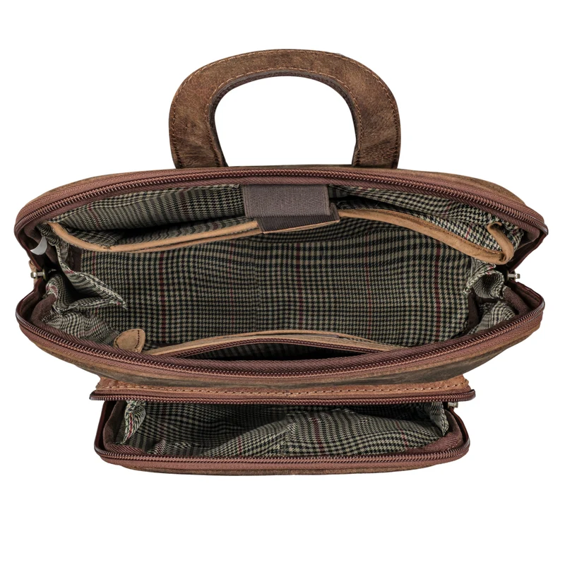 "Marlow" Vintage Leder-Rucksack Damen Herren