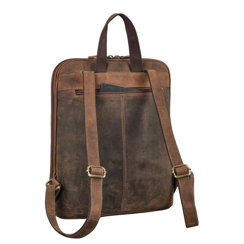 "Marlow" Vintage Leder-Rucksack Damen Herren