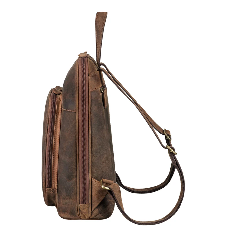 "Marlow" Vintage Leder-Rucksack Damen Herren