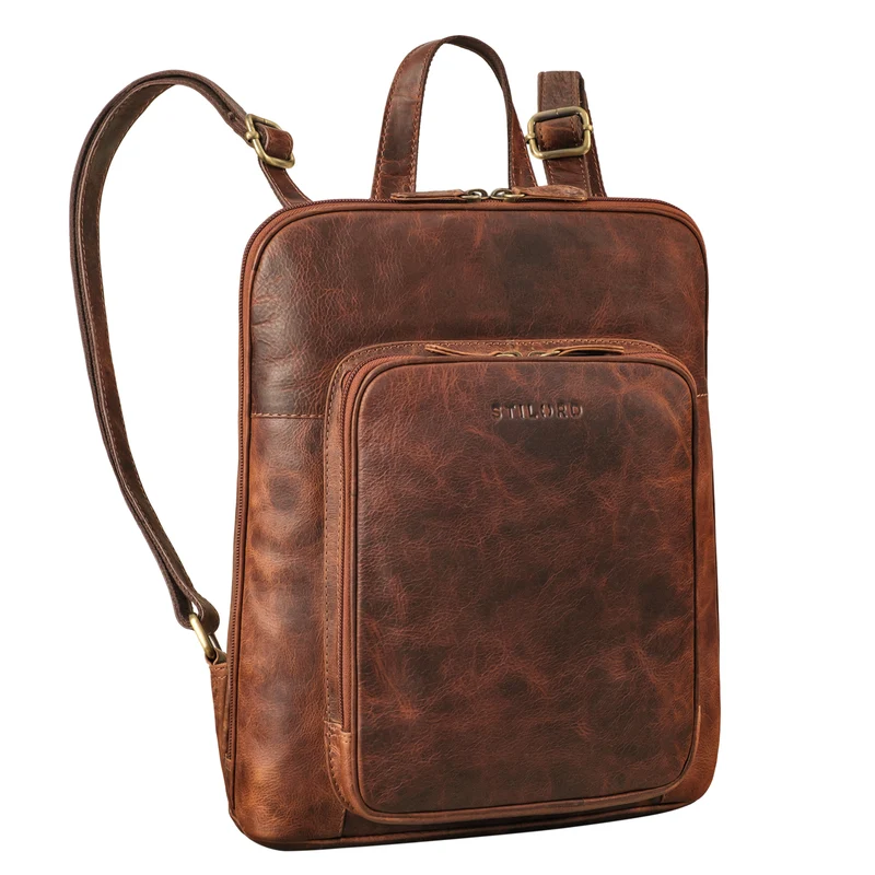 "Marlow" Vintage Leder-Rucksack Damen Herren