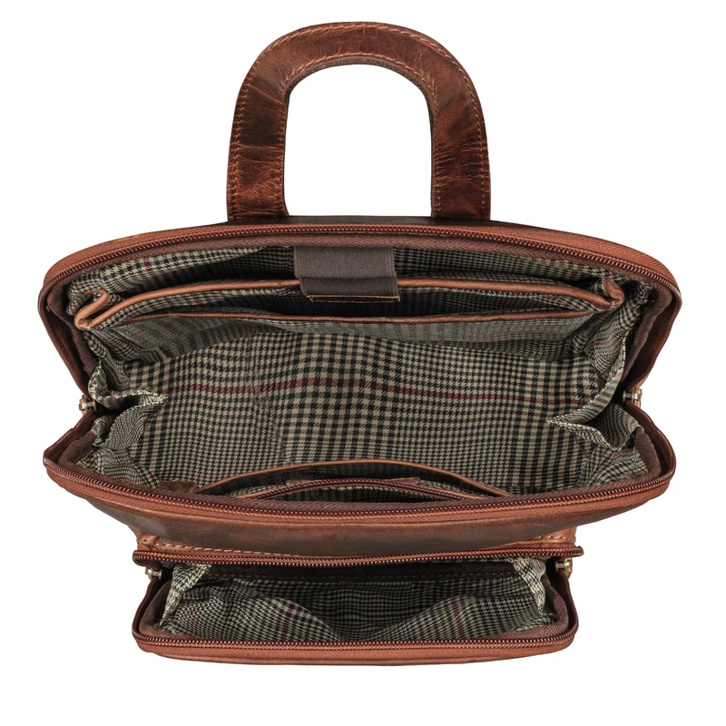 "Marlow" Vintage Leder-Rucksack Damen Herren