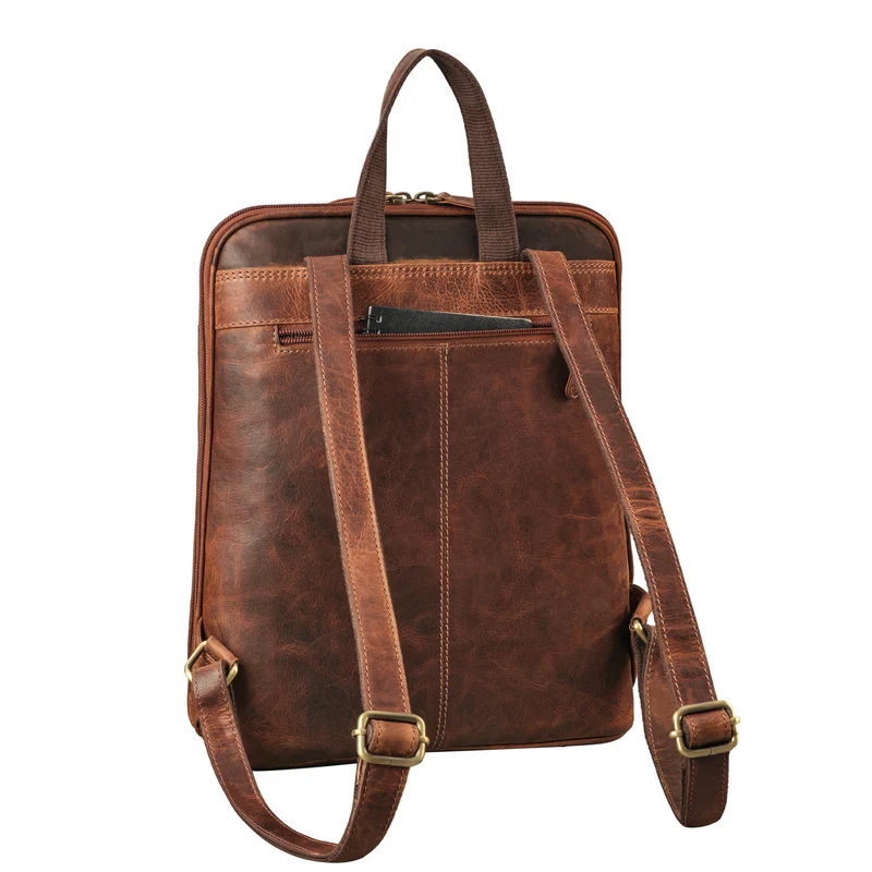 "Marlow" Vintage Leder-Rucksack Damen Herren