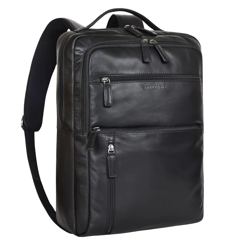 "Brad" Business Leder Laptoprucksack 15,6 Zoll Herren und Damen Groß