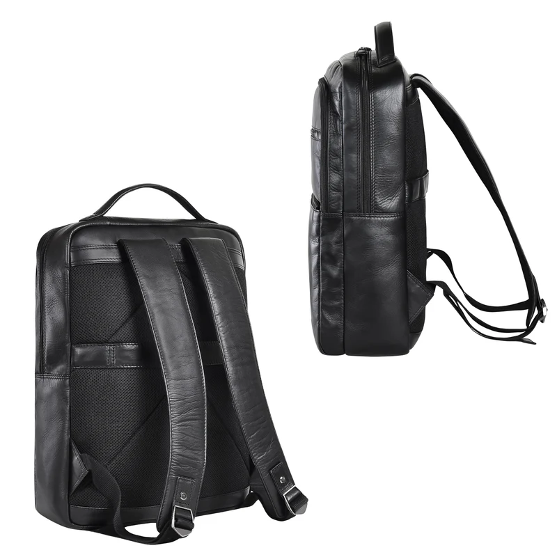 "Brad" Business Leder Laptoprucksack 15,6 Zoll Herren und Damen Groß