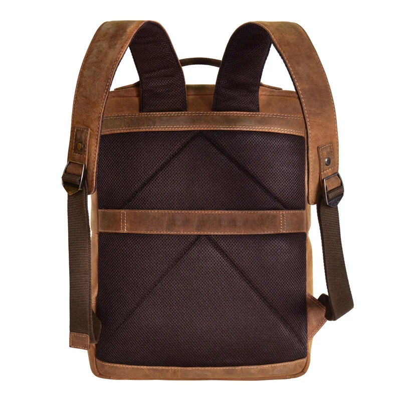 "Brad" Business Leder Laptoprucksack 15,6 Zoll Herren und Damen Groß