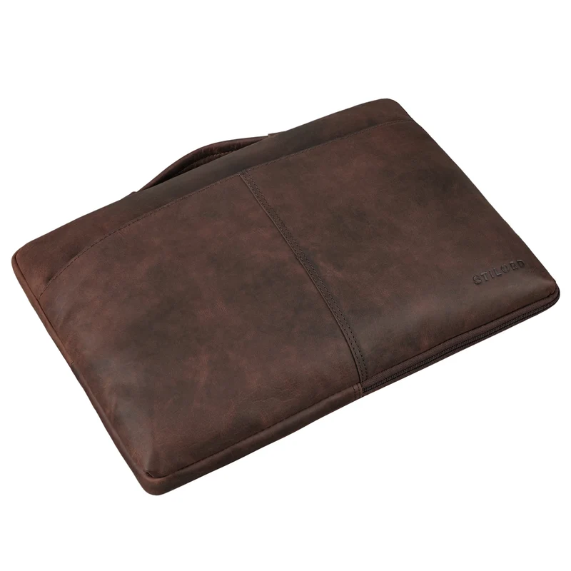 "Kit" Laptop Tasche 15.6 Zoll Leder Herren Laptophülle