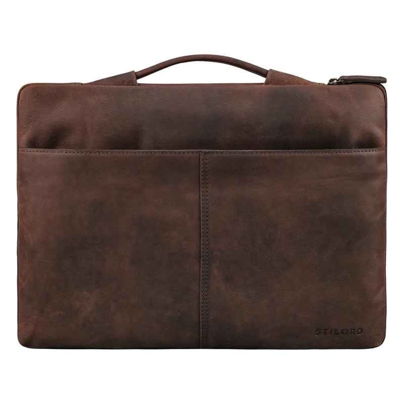 "Kit" Laptop Tasche 15.6 Zoll Leder Herren Laptophülle