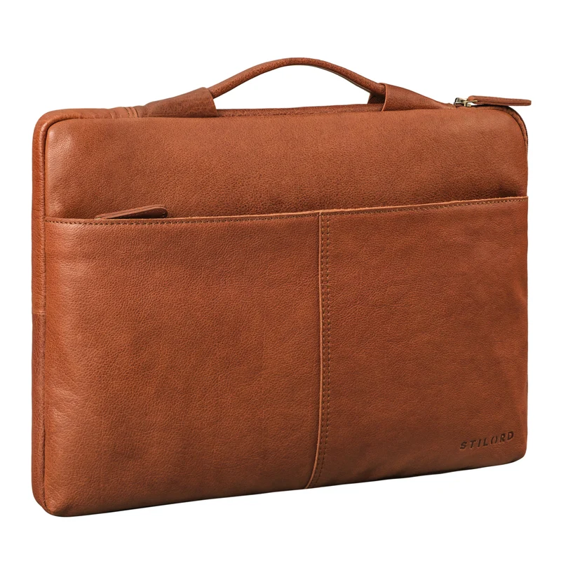 "Kit" Laptop Tasche 15.6 Zoll Leder Herren Laptophülle