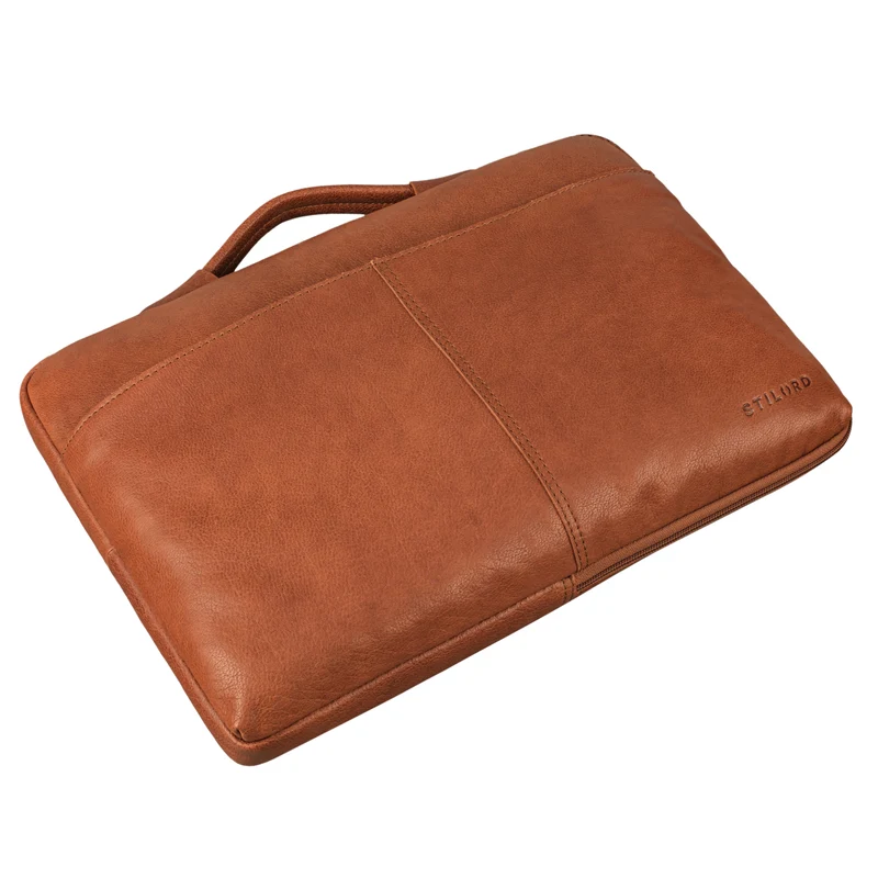 "Kit" Laptop Tasche 15.6 Zoll Leder Herren Laptophülle