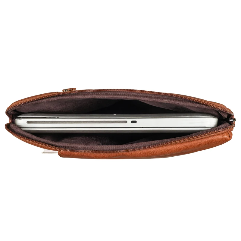 "Kit" Laptop Tasche 15.6 Zoll Leder Herren Laptophülle
