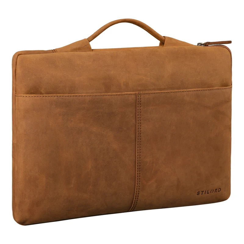 "Kit" Laptop Tasche 15.6 Zoll Leder Herren Laptophülle