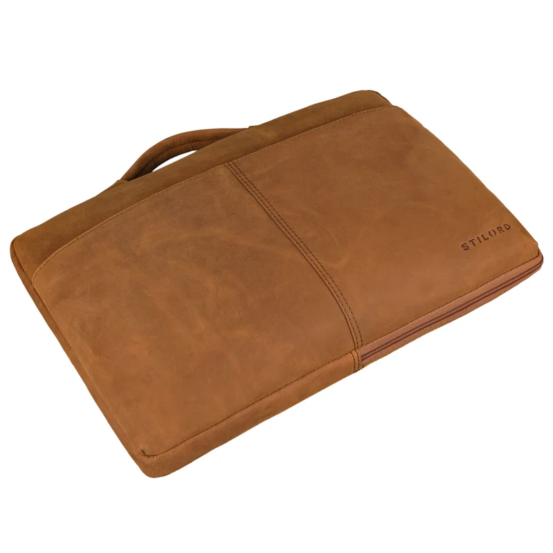 "Kit" Laptop Tasche 15.6 Zoll Leder Herren Laptophülle