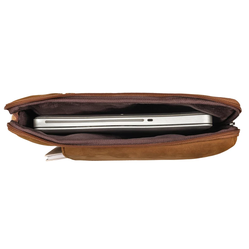 "Kit" Laptop Tasche 15.6 Zoll Leder Herren Laptophülle