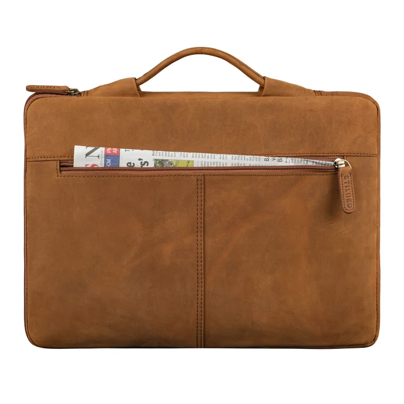 "Kit" Laptop Tasche 15.6 Zoll Leder Herren Laptophülle