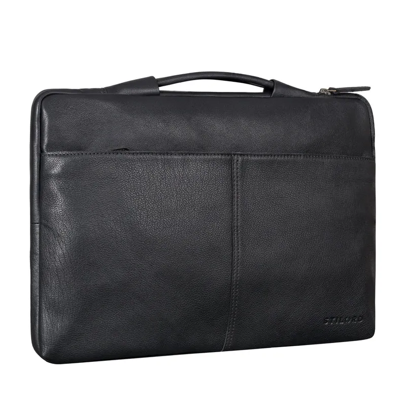 "Kit" Laptop Tasche 15.6 Zoll Leder Herren Laptophülle