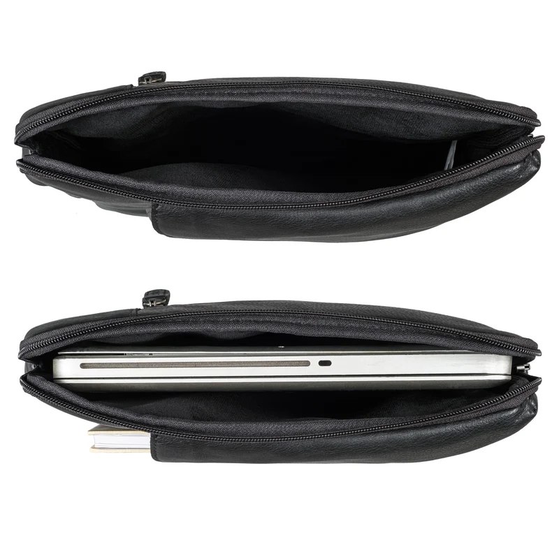 "Kit" Laptop Tasche 15.6 Zoll Leder Herren Laptophülle