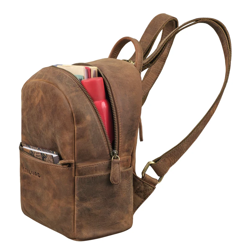 "Nelia" Kleiner Rucksack Damen Leder