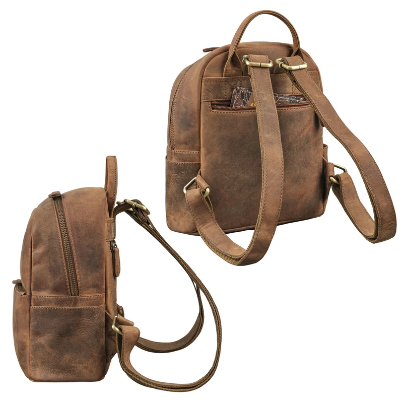 "Nelia" Kleiner Rucksack Damen Leder