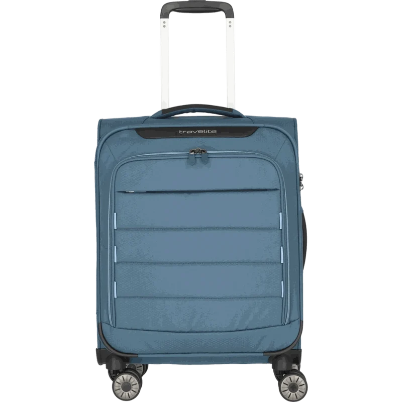 Travelite Skaii 4-Rollen Kabinentrolley S 55 cm -Panoramablau