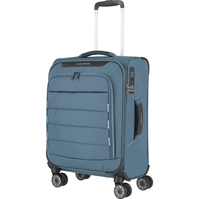 Travelite Skaii 4-Rollen Kabinentrolley S 55 cm -Panoramablau